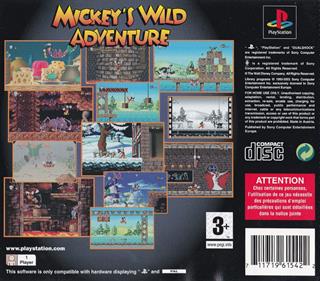 Mickey's Wild Adventure - Box - Back Image