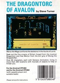Dragontorc: The Lost Realms - Box - Back Image