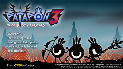 Patapon 3: Digital Strategy Guide - Screenshot - Game Title Image