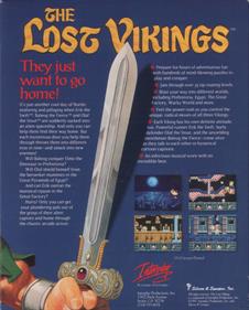 The Lost Vikings - Box - Back Image