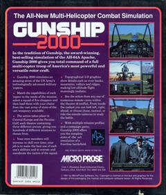 Gunship 2000 - Box - Back Image