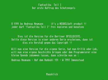 Fantastika - Screenshot - Game Title Image