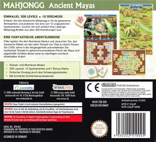 Mahjong Journey: Quest for Tikal - Box - Back Image