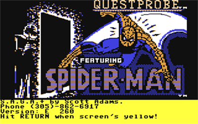 Questprobe featuring Spider-Man - Screenshot - Game Title Image