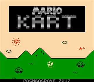 Mario Kart (pacnsacdave) - Screenshot - Game Title Image