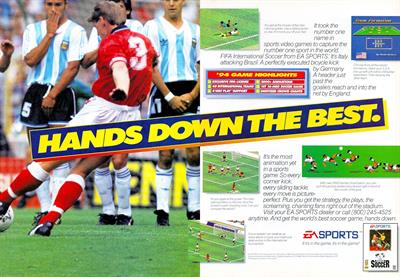 FIFA International Soccer - Advertisement Flyer - Front Image