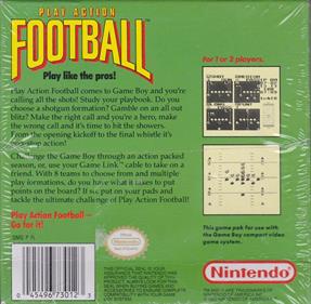 Play Action Football - Box - Back Image