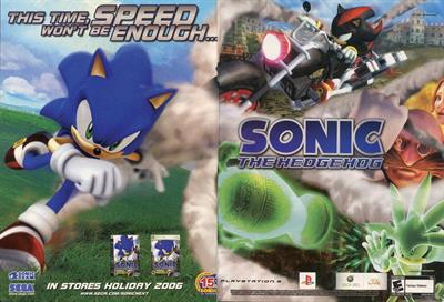 Sonic the Hedgehog (2006) - Advertisement Flyer - Front Image