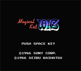 Magical Kid Wiz - Screenshot - Game Title Image