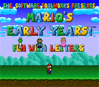 Mario's Early Years: Fun with Letters - Screenshot - Game Title Image