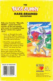 The Bugs Bunny Hare-Brained Adventure - Box - Back Image