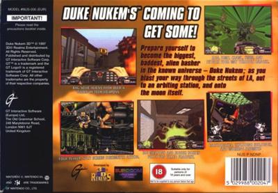 Duke Nukem 64 - Box - Back Image