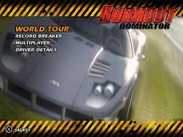 Burnout: Dominator - Screenshot - Game Select Image