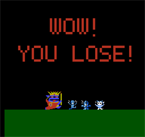 Bokosuka Wars - Screenshot - Game Over Image