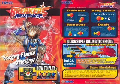Breakers Revenge - Arcade - Controls Information