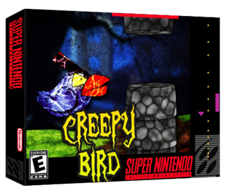 Creepy Bird - Box - 3D Image
