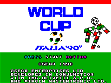 World Cup Italia '90 - Screenshot - Game Title Image