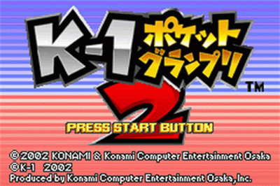 K-1 Pocket Grand Prix 2 - Screenshot - Game Title Image