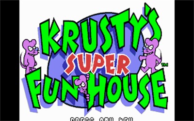 Krusty's Fun House - Screenshot - Game Title Image