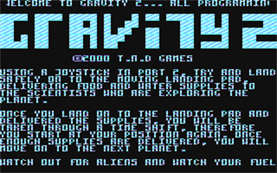 Gravity II - Screenshot - Game Title Image