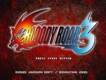 Bloody Roar 3 - Screenshot - Game Title Image