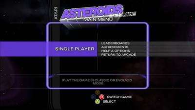 Asteroids & Deluxe - Screenshot - Game Select Image
