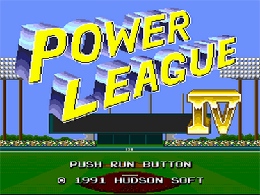 Power League 4 - Screenshot - Game Title Image