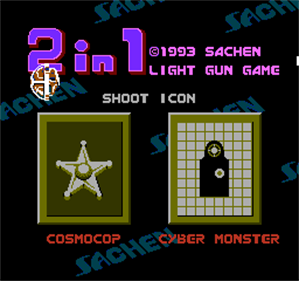 Lightgun Game 2 in 1: Cosmocop / Cyber Monster - Screenshot - Game Title Image