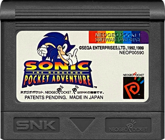 Sonic the Hedgehog Pocket Adventure - Cart - Front Image