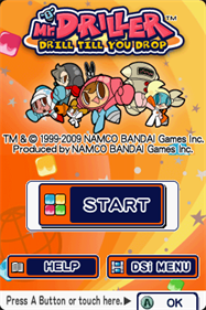 Mr. Driller: Drill till you Drop - Screenshot - Game Title Image