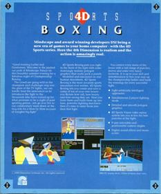 4-D Boxing - Box - Back Image
