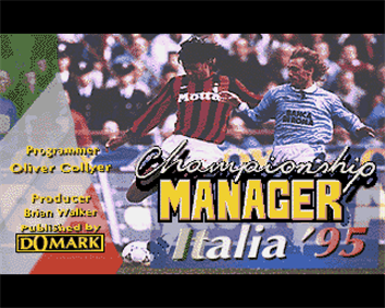 Championship Manager Italia '95 - Screenshot - Game Title