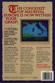 Medieval Lords: Soldier Kings of Europe - Box - Back Image