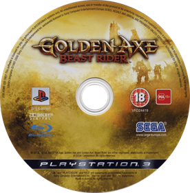 Golden Axe: Beast Rider - Disc Image