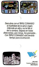 Triple Comando - Box - Back Image