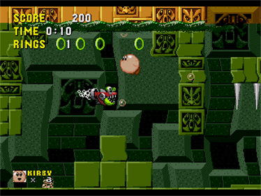 Kirby in Sonic the Hedgehog - Screenshot - Gameplay Image