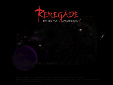 Renegade: Battle for Jacob's Star - Screenshot - Game Title Image