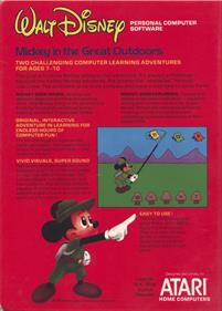 Mickey in the Great Outdoors - Box - Back Image