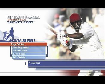 Brian Lara International Cricket 2007 - Screenshot - Game Title Image