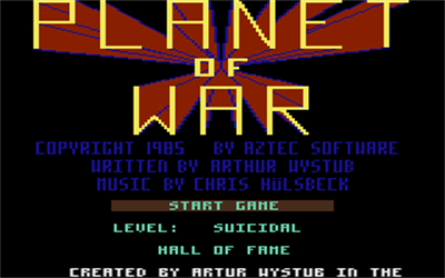 Planet of War - Screenshot - Game Title Image