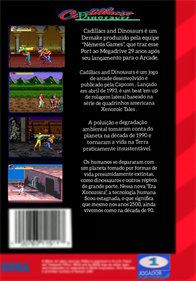 Cadillacs and Dinosaurs Demake  - Box - Back Image