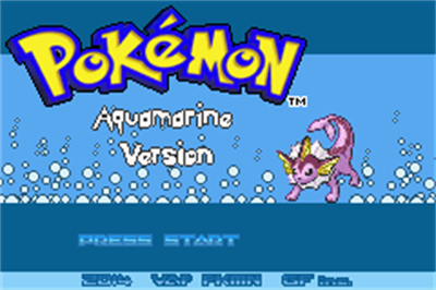 Pokémon Aquamarine - Screenshot - Game Title Image