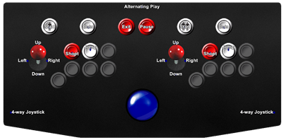 Rolling Thunder - Arcade - Controls Information Image