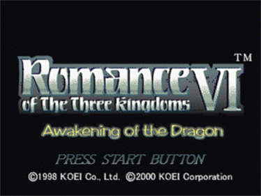 Romance of the Three Kingdoms VI: Awakening of the Dragon - Screenshot - Game Title Image
