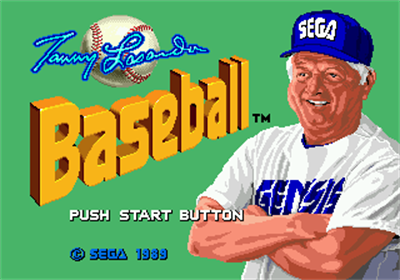 Tommy Lasorda Baseball - Screenshot - Game Title Image