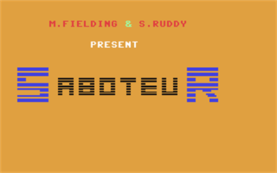 Saboteur (Cable Software) - Screenshot - Game Title Image