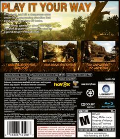 Far Cry 2 - Box - Back Image