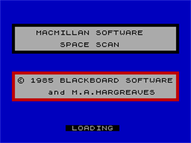 Space Scan - Screenshot - Game Title Image