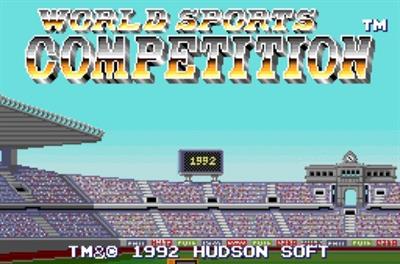 World Sports Competition - Screenshot - Game Title Image