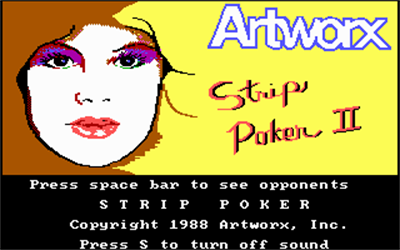 Strip Poker II: A Sizzling Game of Chance - Screenshot - Game Title Image